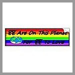 Lesbians Are Grounded Bumper Sticker